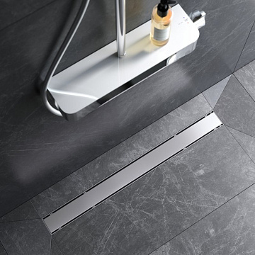 Душевой трап (лоток) AM.PM PrimeFlow Tile 80 см, сталь матовая
