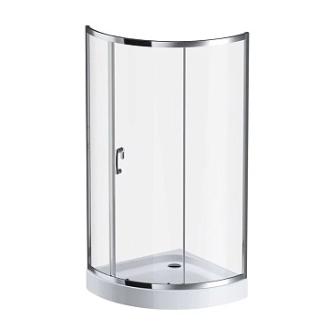 Душевой уголок AM.PM Like W83UG-315-090MT 90x90 профиль хром, стекло прозрачное