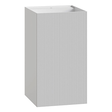 Раковина Boheme Cube 802-R-MW Corian 48х48х85 Matt white, напольная