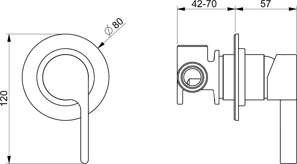 Встраиваемый смеситель Webert DoReMi DoReMi DR880101015 С ВНУТРЕННЕЙ ЧАСТЬЮ, хром Sancos — официальный сайт