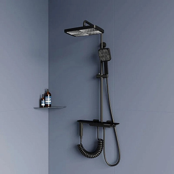 Душевая стойка RGW Shower Panels SP-35-B, черная