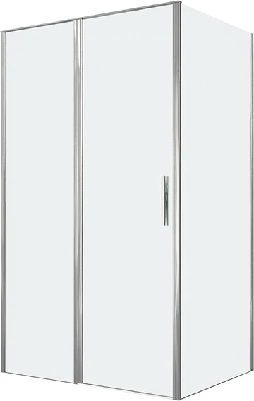 Душевой уголок Allen Brau Priority 120x90, профиль хром, стекло прозрачное