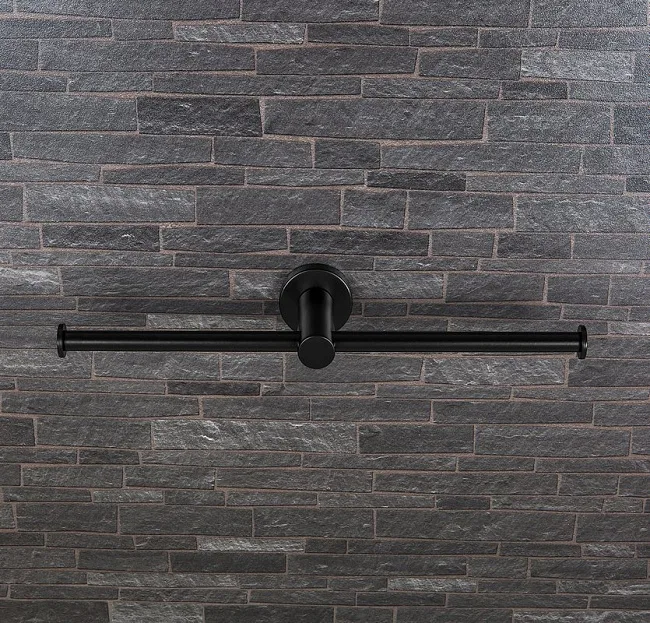 Держатель туалетной бумаги Colombo Design Plus W4990.NM двойной, черный матовый Sancos — Оригинал