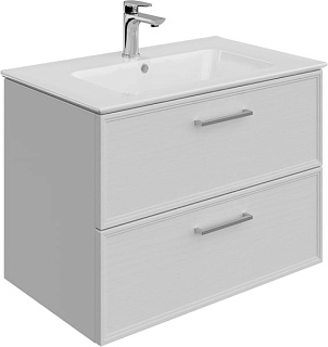 Тумба под раковину без столешницы KERAMA MARAZZI Piano Classic 75 подвесная, ясень белый матовый
