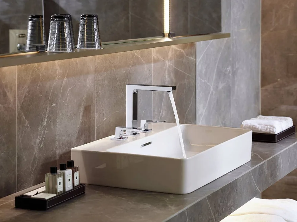 Смеситель для раковины Hansgrohe Metropol 32515000 с донным клапаном Push-Open Sancos — официальный сайт