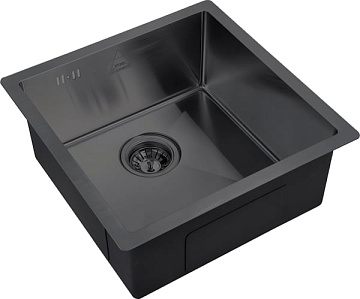 Мойка кухонная Zorg Steel Hummer SH 4444 GRAFIT
