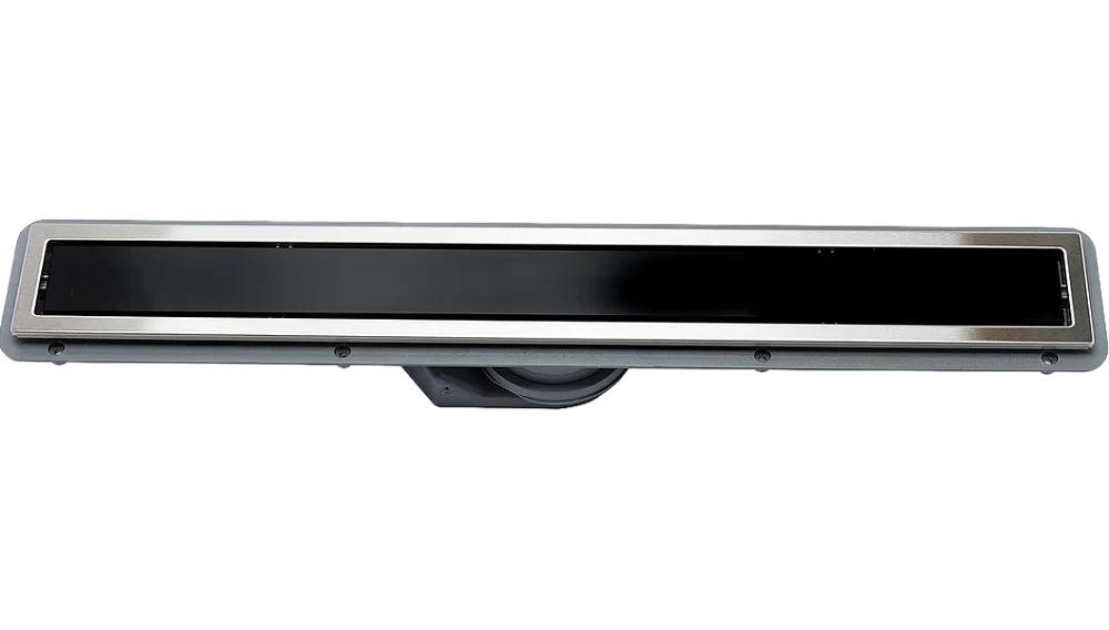 Душевой трап (лоток) Pestan Confluo Premium Line 750, черное стекло/сталь Sancos — официальный сайт