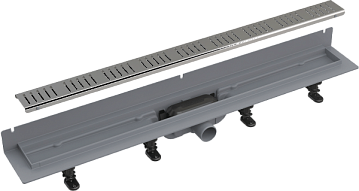 Душевой трап (лоток) AlcaPlast APZ30-650M с решеткой и опорами