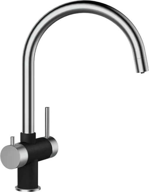 Смеситель для кухни Schock Cristalite Ares оникс Sancos — Оригинал