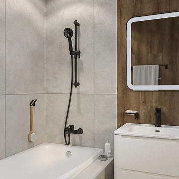 Душевой шланг IDDIS Optima Home OPH20BLi19, 200 см, черный матовый