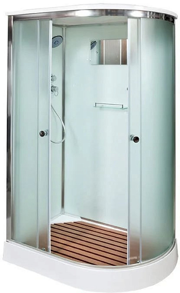 Душевая кабина DTO D102SL 120х80, профиль хром, стекло матовое