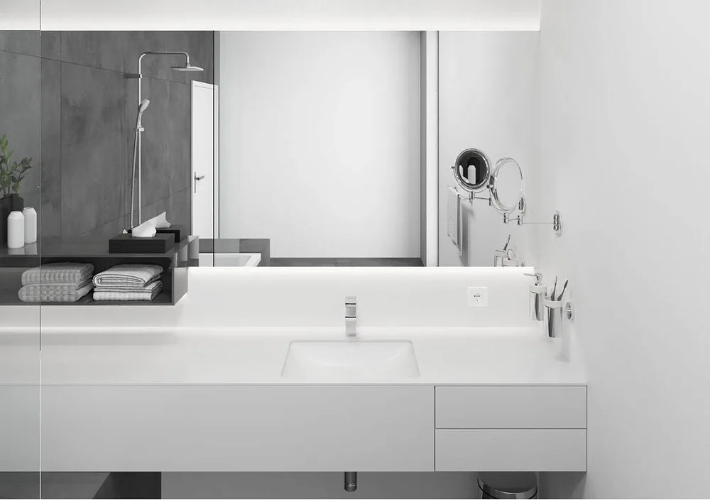 Смеситель для раковины Hansgrohe Vernis Shape 71591000 хром Sancos — официальный сайт