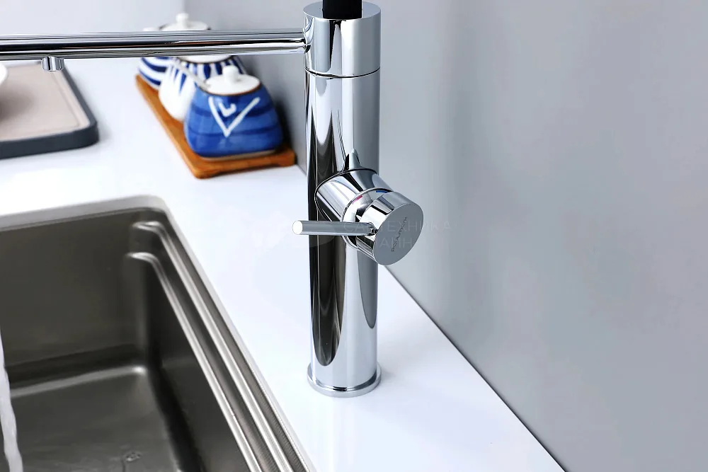 Смеситель для кухни Paulmark Ganymede Ga213199-CR с гибким изливом, хром Sancos — официальный сайт