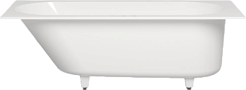 Ванна из искусственного камня Salini Ornella Kit S-Sense 170x80 см, встраиваемая, матовая белая, на 