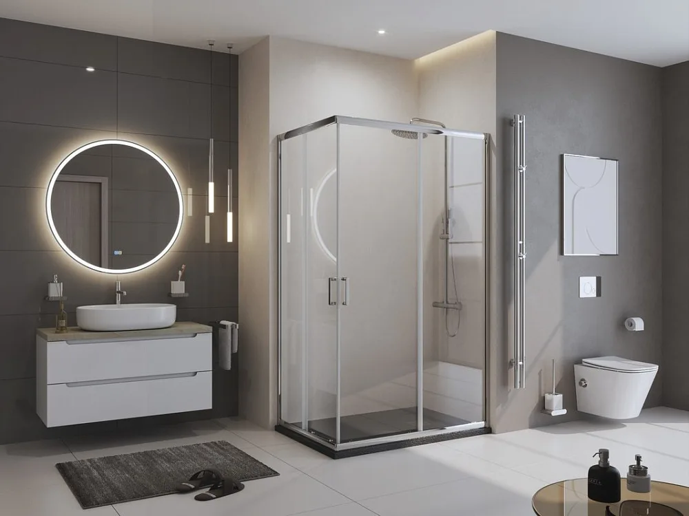 Поддон для душа BelBagno Uno AH 120х80, черный матовый, с сифоном Sancos — официальный сайт