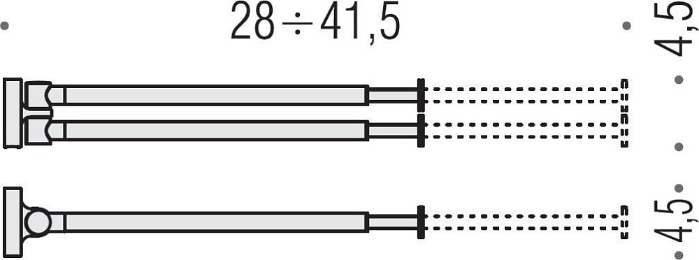 Полотенцедержатель Colombo Design Plus W4914