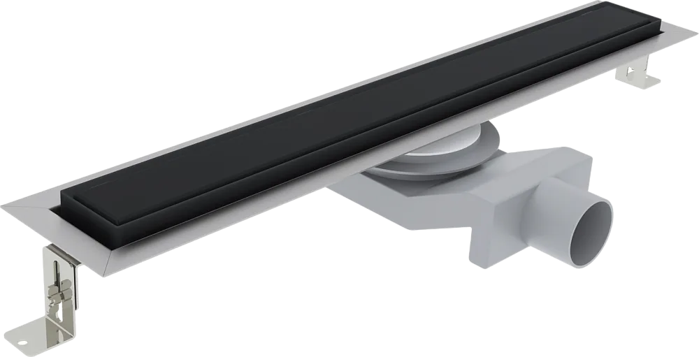 Душевой трап (лоток) Plumberia Selection PST In-Tile 70 см, черный матовый Sancos — официальный сайт