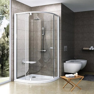 Душевой уголок Ravak Pivot PSKK3-80 Transparent, профиль и ручки белые