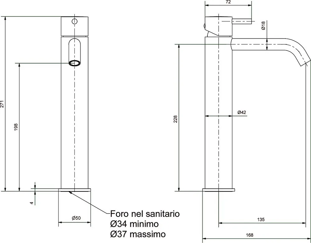 Смеситель для раковины IB Rubinetterie Milanotorino MT202CC chrome Sancos — официальный сайт