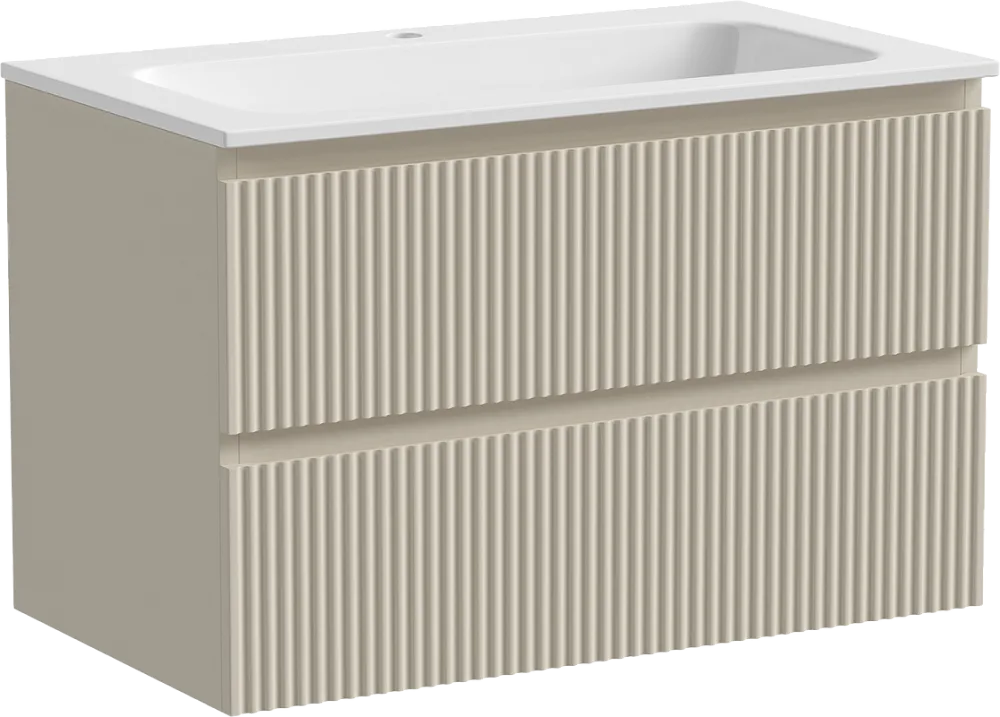 Тумба под раковину Sancos Snob R 80 подвесная Beige soft (капучино), SNR80CE Sancos — официальный сайт