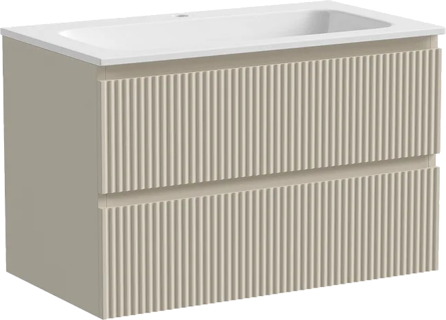 Тумба под раковину Sancos Snob R 80 подвесная Beige soft (капучино), SNR80CE Sancos — Оригинал