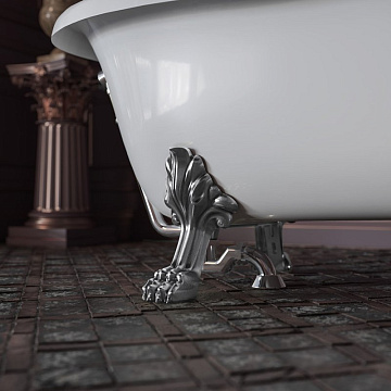 Ванна из искусственного камня Migliore Milady 26241 185x80 см, отдельностоящая, белая, овальная, с д