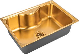 Мойка кухонная Zorg Inox PVD SZR 6545 BRONZE бронза