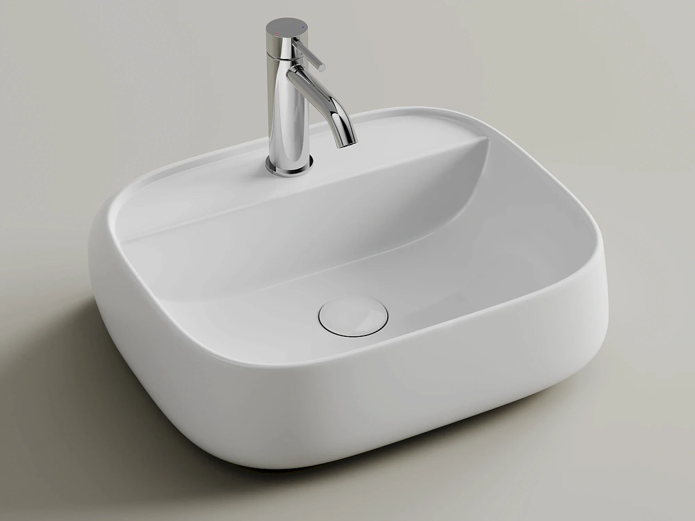 Подвесная раковина для ванной комнаты Ceramicanova Fonte CN5051, белый Sancos — официальный сайт