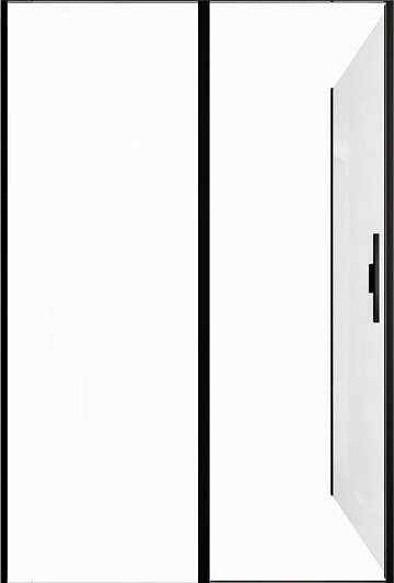 Душевой уголок Allen Brau Priority 140x100, профиль черный браш, стекло прозрачное