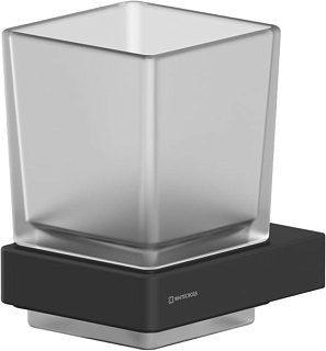Стакан WHITECROSS Cubo CU2430BL черный матовый