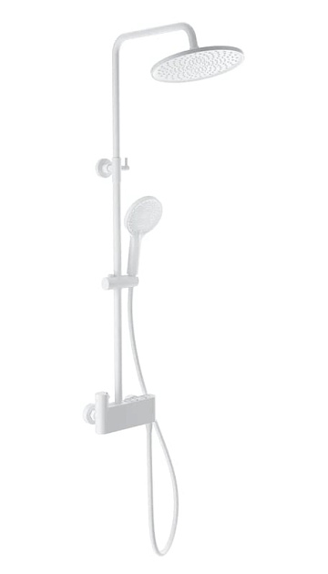 Душевая стойка Wonzon & Woghand MUSE Corno WW-B3110-MW, матовая белая
