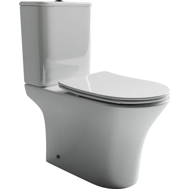 Чаша для унитаза-компакта Ceramicanova Fortuna Rimless CN9001-B с микролифтом Sancos — Оригинал