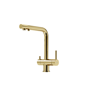 Смеситель для кухни Sancos Foster SC4014ZG под фильтр, полированное золото