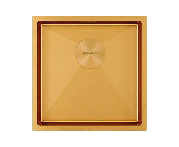 Мойка кухонная Paulmark Next 44 UNI, PM214444-BG, брашированное золото