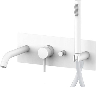Встраиваемый смеситель Paffoni Light LIG001BO с ВНУТРЕННЕЙ ЧАСТЬЮ, белый
