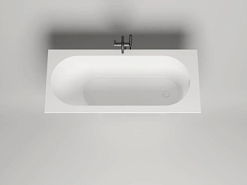 Ванна из искусственного камня Salini Ornella Kit S-Stone 170x80 см, встраиваемая, матовая белая, на 
