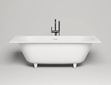 Ванна из искусственного камня Salini Ornella Axis Kit S-Stone 180x80 см, встраиваемая, матовая белая