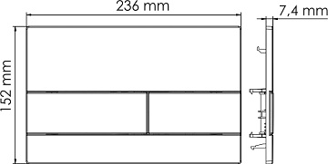 Система инсталляции для унитазов Wasserkraft Dinkel 58TLT.010.ME.PG04, с кнопкой смыва золото