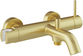 Смеситель для ванны с душем Aqueduto Cano CAN0650, шлифованное золото