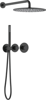 Душевой комплект Timo Saona SX-2359/03SM, С ВНУТРЕННЕЙ ЧАСТЬЮ, с термостатом, черный