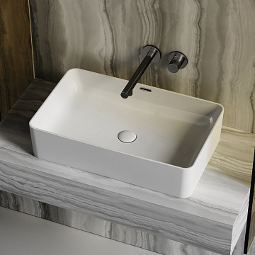 Накладная раковина Ceramicanova Element CN6065 белая глянцевая