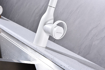 Смеситель для кухни Paulmark Urban Ur213104-WH матовый белый