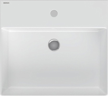 Накладная раковина Berges Ego 50x45, глянцевая белая