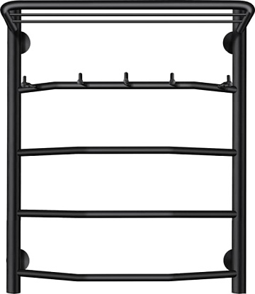 Полотенцесушитель электрический Secado Агата 1 КСП 60x50, черный, L