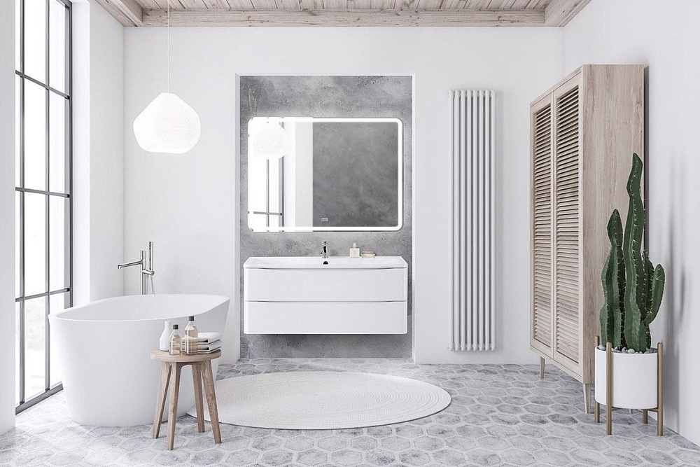 Тумба под раковину без столешницы BelBagno Acqua 120 подвесная, bianco lucido