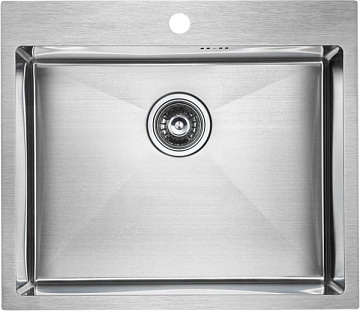 Мойка кухонная Paulmark Kroner PM215951-BS брашированная нержавеющая сталь