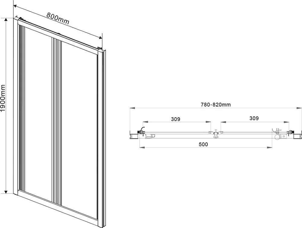 Душевой уголок Vincea Garda VSR-1G9080CL 80x90 см, профиль хром, стекло прозрачное Sancos — официальный сайт
