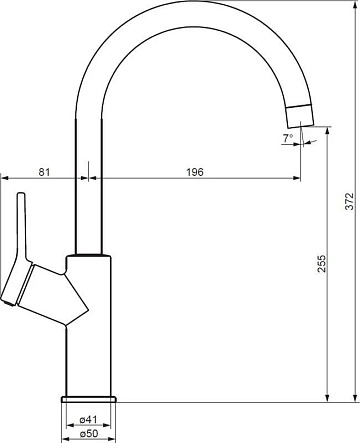 Смеситель для кухни Damixa Eclipse DX310720400 никель