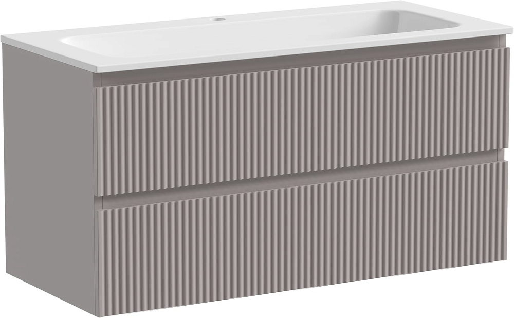 Тумба с раковиной Sancos Snob R 100 см, doha soft