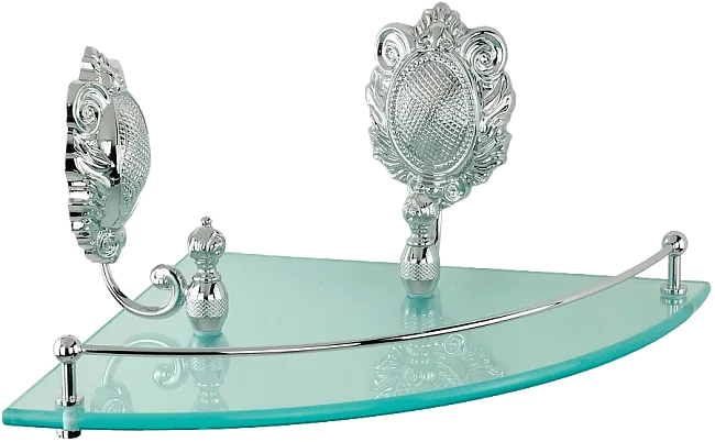 Полка Migliore Cleopatra 16666 угловая, хром Sancos — Оригинал